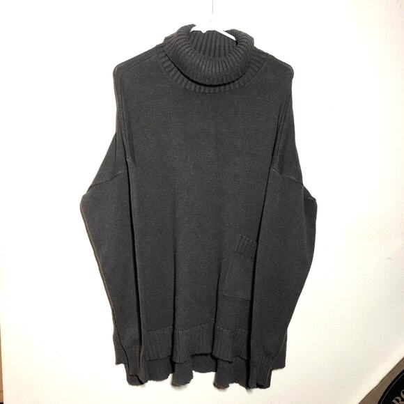 Devotion by Cyrus XL Rib Mock Neck Sweater Knit Soft Cozy Warm Gray Nordstrom - Picture 4 of 6